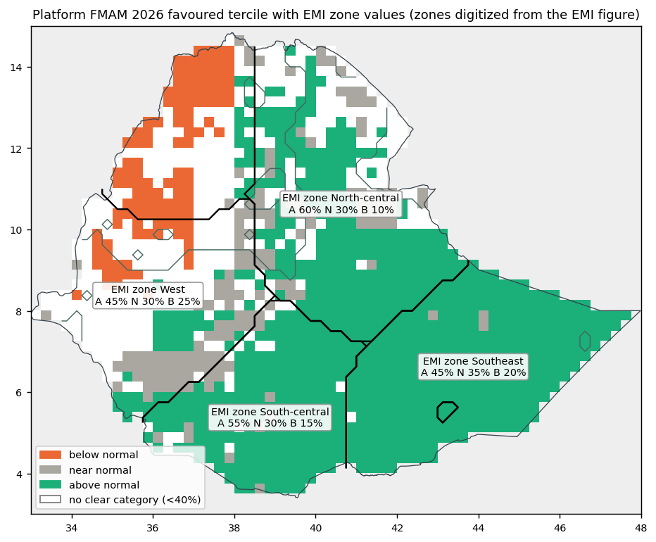 Comparison map
